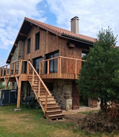 Isolation extérieure avec bardage bois 